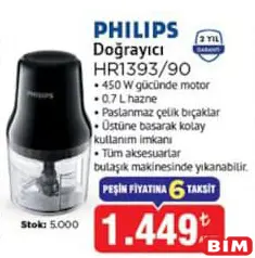PHİLİPS HR1393/90 DOĞRAYICI PHİLİPS HR1393/90 DOĞRAYICI